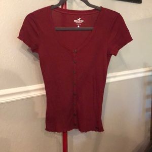 Hollister, S, burgundy